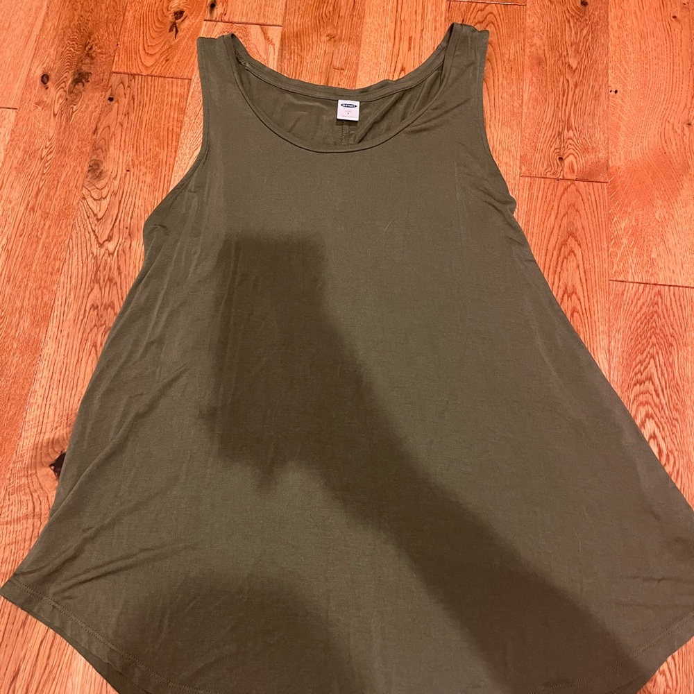 Old Navy army green, loose tank top